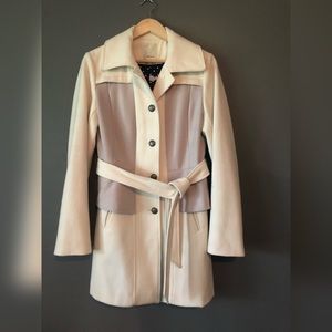 Anthropologie Elevenses wool pea coat M